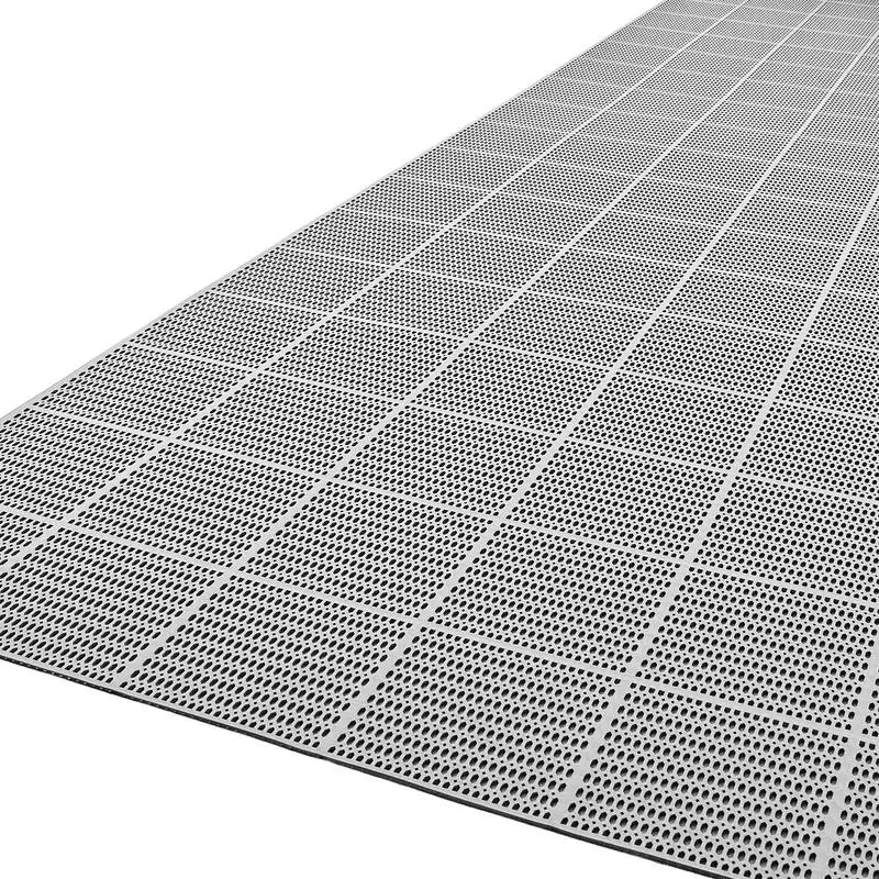 Drainage Mat, 3 x 50 ft, PVC Non Slip Commercial Floor Mat, Wet Area Water Drain Splash Matting Hollow Doormat Roll, for Outdoor Indoor Restaurant Swimming Pool Patio Bathroom Washroom, Gray
Drainage Mat, 3 x 50 ft, PVC Non Slip Commercial Floor Mat, Wet Area Water Drain Splash Matting Hollow Doormat Roll, for Outdoor Indoor Restaurant Swimming Pool Patio Bathroom Washroom, Gray