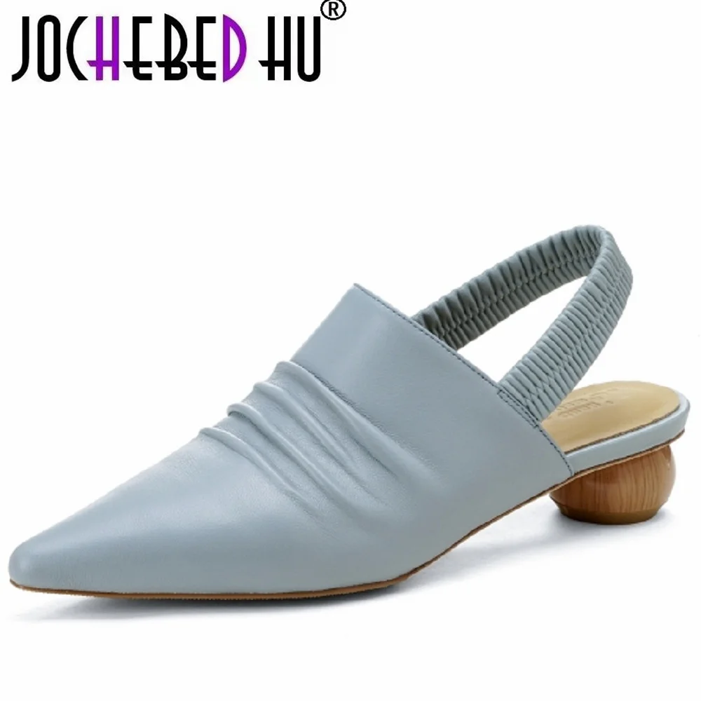 【JOCHEBED HU】Новые женские туфли-мюли ручной работы из натуральной кожи на танкетке, женские шлепанцы с острым носком, женские сандалии на каблуке
【JOCHEBED HU】Новые женские туфли-мюли ручной работы из натуральной кожи на танкетке, женские шлепанцы с острым носком, женские сандалии на каблуке