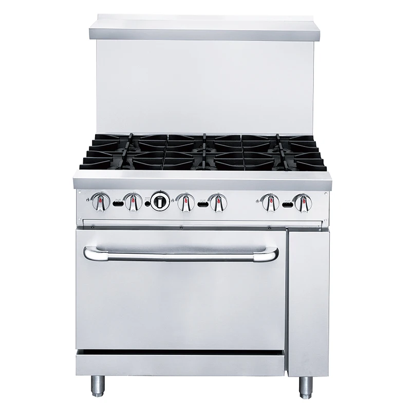 # For Stainless Steel Commercial Gas Ranges Gas 6 Burners Stove With Oven For Restaurant
# For Stainless Steel Commercial Gas Ranges Gas 6 Burners Stove With Oven For Restaurant