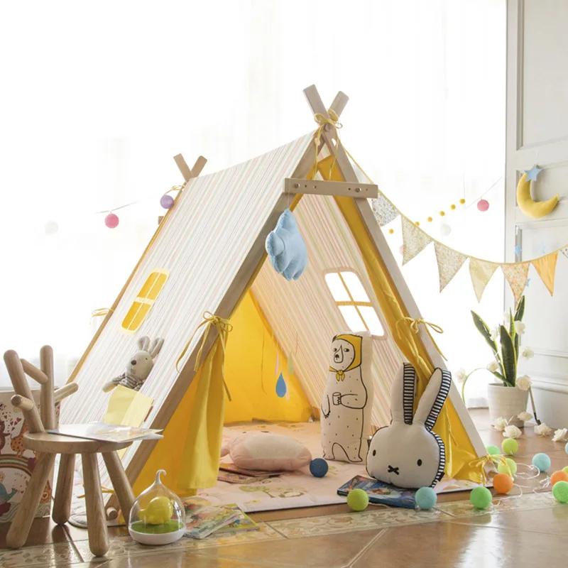 2021 New Wooden Children's Tent Toys Indoor and Outdoor Children's Doll House Ins Style Canvas Tent protection Doll House
2021 New Wooden Children's Tent Toys Indoor and Outdoor Children's Doll House Ins Style Canvas Tent protection Doll House