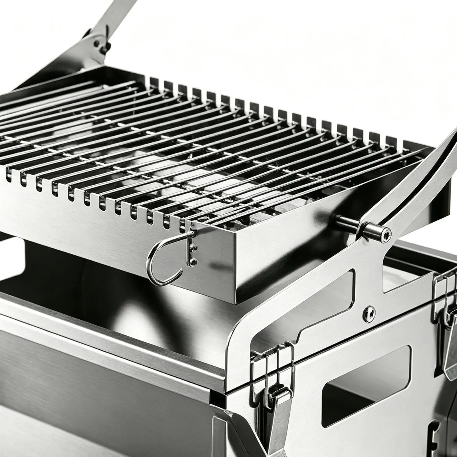 Charcoal BBQ Grill Stainless Steel Rotatable Camping Grilling Tool Charcoal Stove Grill For Camping Picnic Garden BBQ Yard Patio
Charcoal BBQ Grill Stainless Steel Rotatable Camping Grilling Tool Charcoal Stove Grill For Camping Picnic Garden BBQ Yard Patio