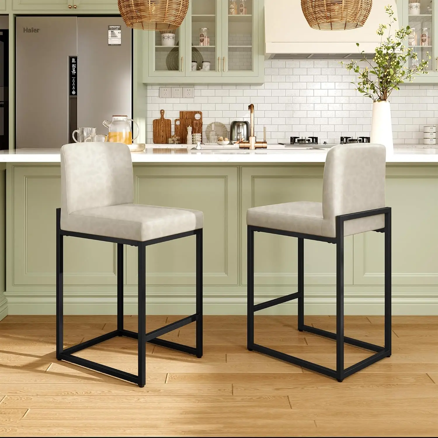 Комплект из 2 барных стульев, барные стулья высотой 24 дюйма с спинкой, современные барные стулья с обивкой из искусственной кожи, на заказ
Комплект из 2 барных стульев, барные стулья высотой 24 дюйма с спинкой, современные барные стулья с обивкой из искусственной кожи, на заказ