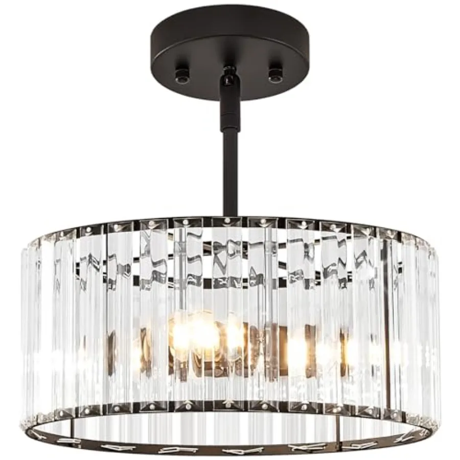 Crystal Chandelier, Small Modern Semi Flush Mount Ceilg Chandelier Light Fixtures, Round Hangg Lightg Fixture for Kitchen Bedro
Crystal Chandelier, Small Modern Semi Flush Mount Ceilg Chandelier Light Fixtures, Round Hangg Lightg Fixture for Kitchen Bedro