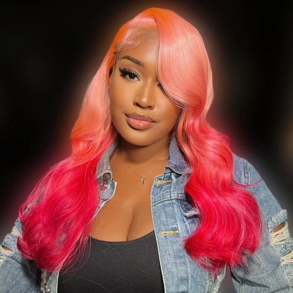 Body Wave 13x4 Lace Front Human Hair Wigs Ombre Pink Colored Blonde Human Hair Wig Pre-Plucking 100% Vietinamese Hair Wavy Wig
Body Wave 13x4 Lace Front Human Hair Wigs Ombre Pink Colored Blonde Human Hair Wig Pre-Plucking 100% Vietinamese Hair Wavy Wig