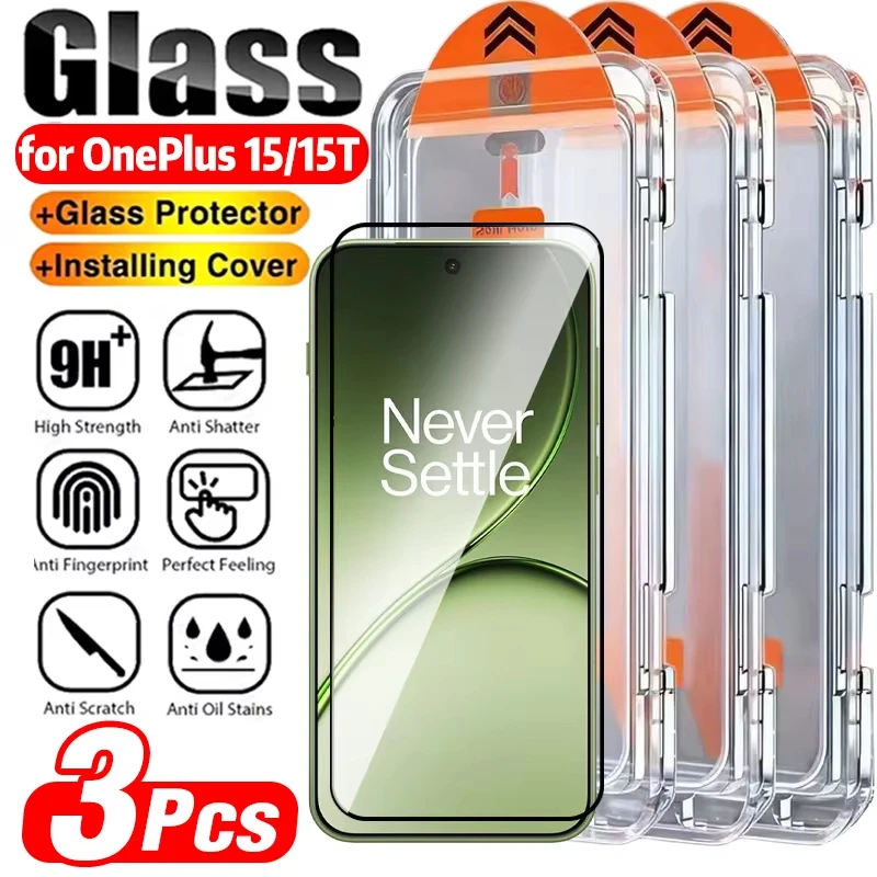For OnePlus 15 15T Screen Protector Dust Free Tempered Glass for OnePlus 13 12 11 10 9 8 Pro 15R 13R 13T 12R Nord 6 5 4 CE6 CE5
For OnePlus 15 15T Screen Protector Dust Free Tempered Glass for OnePlus 13 12 11 10 9 8 Pro 15R 13R 13T 12R Nord 6 5 4 CE6 CE5