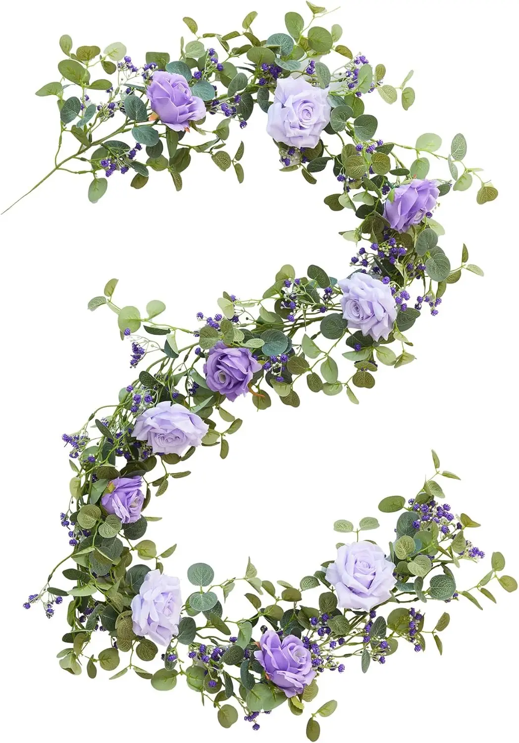 5.9FT Artificial Eucalyptus Garland with Flowers,Fake Rose Gypsophila Decor for Wedding Spring Home Party Craft Art Table Runner
5.9FT Artificial Eucalyptus Garland with Flowers,Fake Rose Gypsophila Decor for Wedding Spring Home Party Craft Art Table Runner
