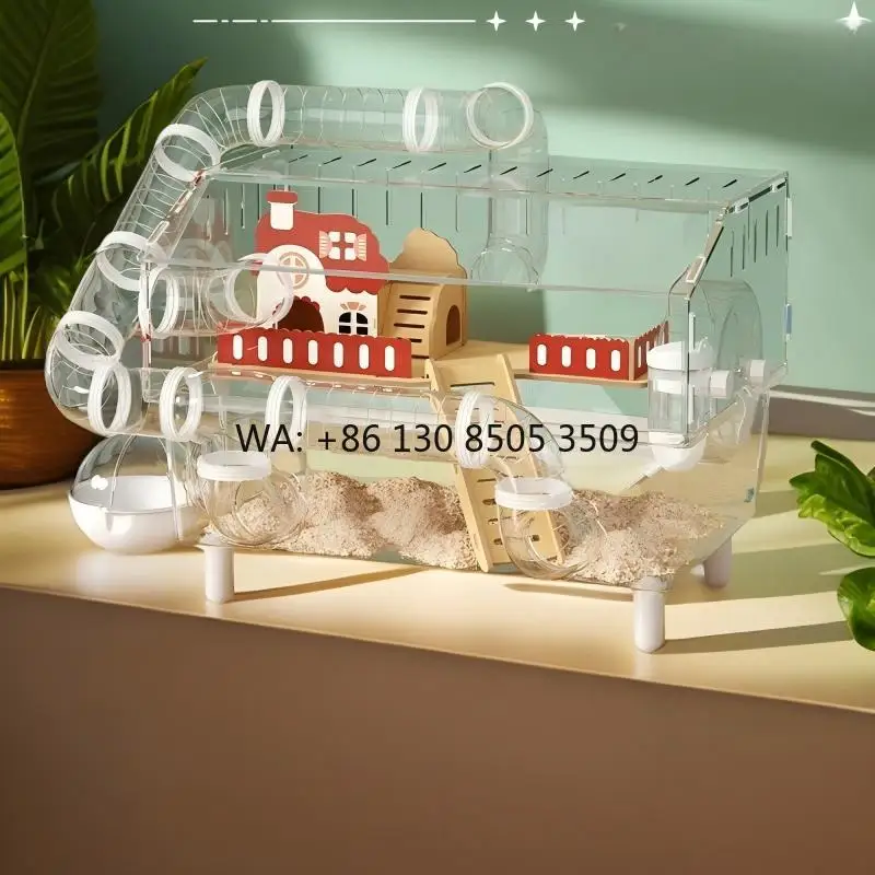 Acrylic Fully Transparent Eco-Friendly Modern Large Spacious Luxurious Villa for Hamsters-Golden Silk Design Pet Bedding
Acrylic Fully Transparent Eco-Friendly Modern Large Spacious Luxurious Villa for Hamsters-Golden Silk Design Pet Bedding