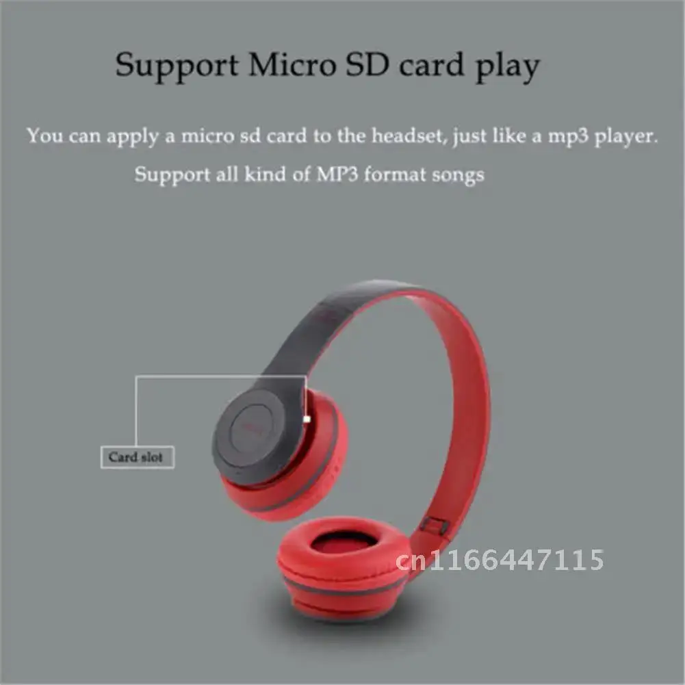 P47 wireless headphones Foldable Bluetooth-compatible 5.0 Earphone over ear headphone with Mic for Iphone Xiaomi Support SD card
P47 wireless headphones Foldable Bluetooth-compatible 5.0 Earphone over ear headphone with Mic for Iphone Xiaomi Support SD card