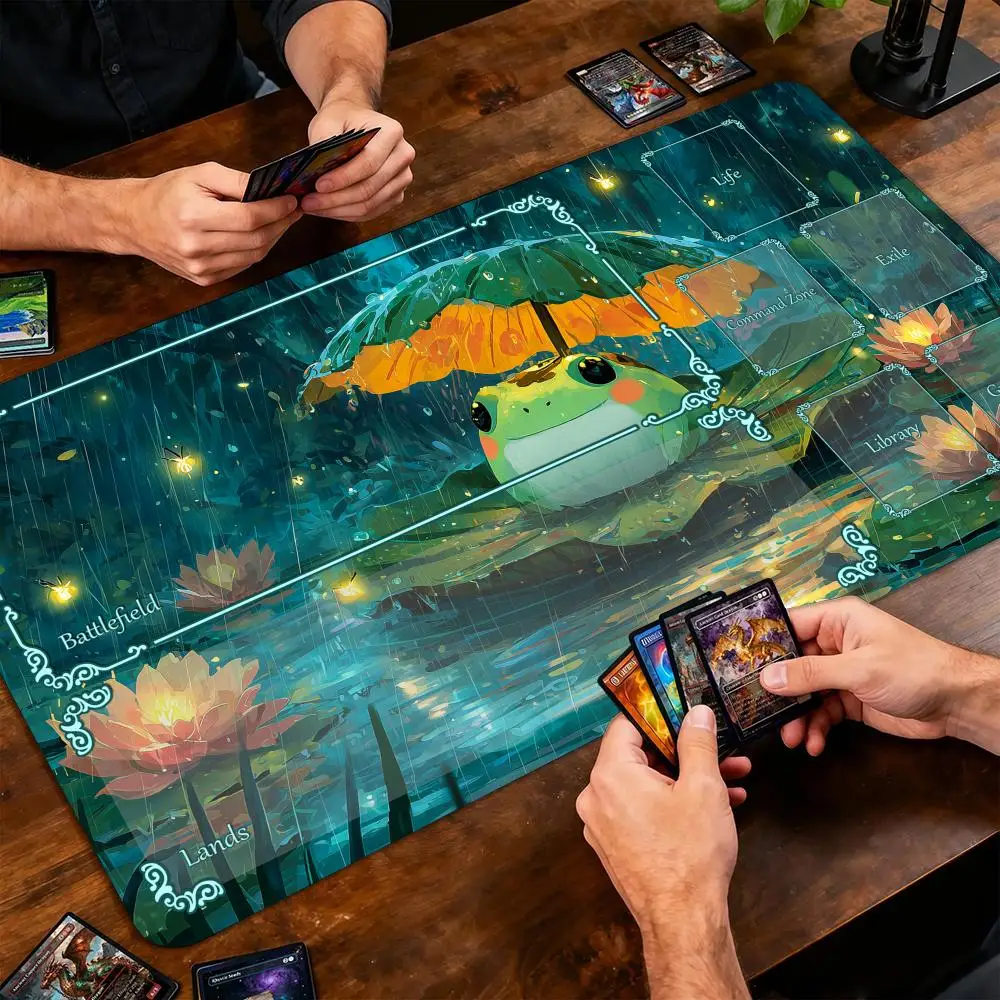 Water lilies and frog Magic Card Battle Mat MTG Playmat Anti-slip Base 35X60CM gathering gaming mats Board Game Mat for TCG
Water lilies and frog Magic Card Battle Mat MTG Playmat Anti-slip Base 35X60CM gathering gaming mats Board Game Mat for TCG