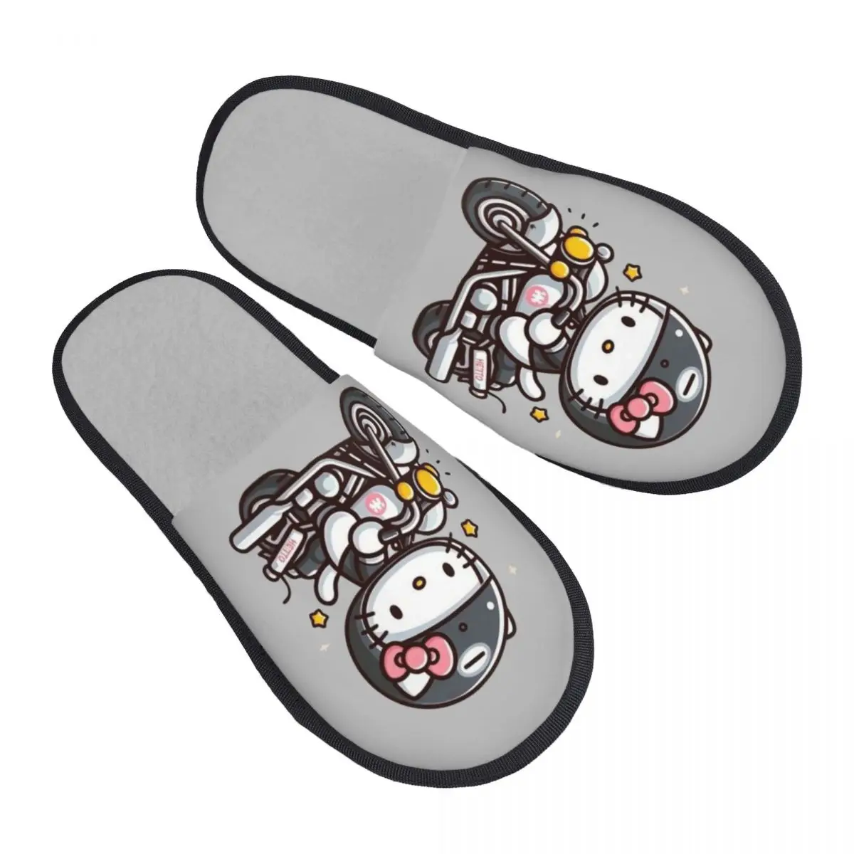 Уютные мотоциклетные тапочки Hello Kitty на заказ с эффектом памяти, женская домашняя обувь для спа-салона
Уютные мотоциклетные тапочки Hello Kitty на заказ с эффектом памяти, женская домашняя обувь для спа-салона