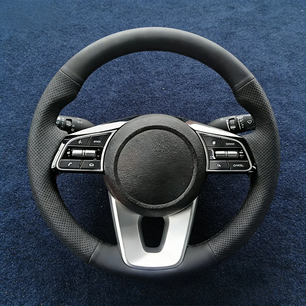 Hand Stitched Black Artificial Leather Optima 2019 Cee'd Ceed 2019 Forte Cerato (AU) 2018 Steering Wheel Cover For Kia K5
Hand Stitched Black Artificial Leather Optima 2019 Cee'd Ceed 2019 Forte Cerato (AU) 2018 Steering Wheel Cover For Kia K5