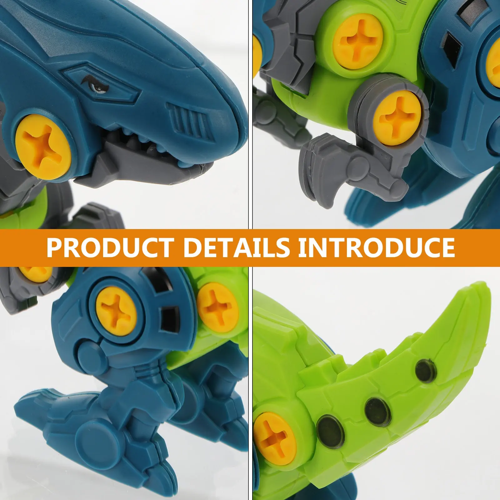 Assemble Screw Toys for Kids Dinosaur Assasemnly Figurine Boys with Screws
Assemble Screw Toys for Kids Dinosaur Assasemnly Figurine Boys with Screws