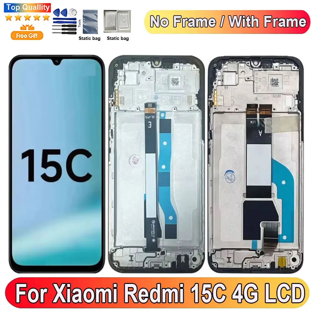 6.9''For Xiaomi Redmi 15C 4G LCD Display Screen Touch Panel Digitizer Replacement Parts For Xiaomi Redmi 15C Screen With Frame
6.9''For Xiaomi Redmi 15C 4G LCD Display Screen Touch Panel Digitizer Replacement Parts For Xiaomi Redmi 15C Screen With Frame