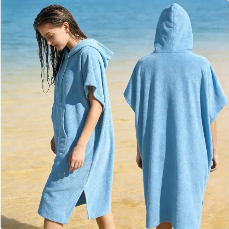 Hooded Quick Dry Poncho Towel Changing Robe for Beach Swimming Surfing Men Women
Hooded Quick Dry Poncho Towel Changing Robe for Beach Swimming Surfing Men Women