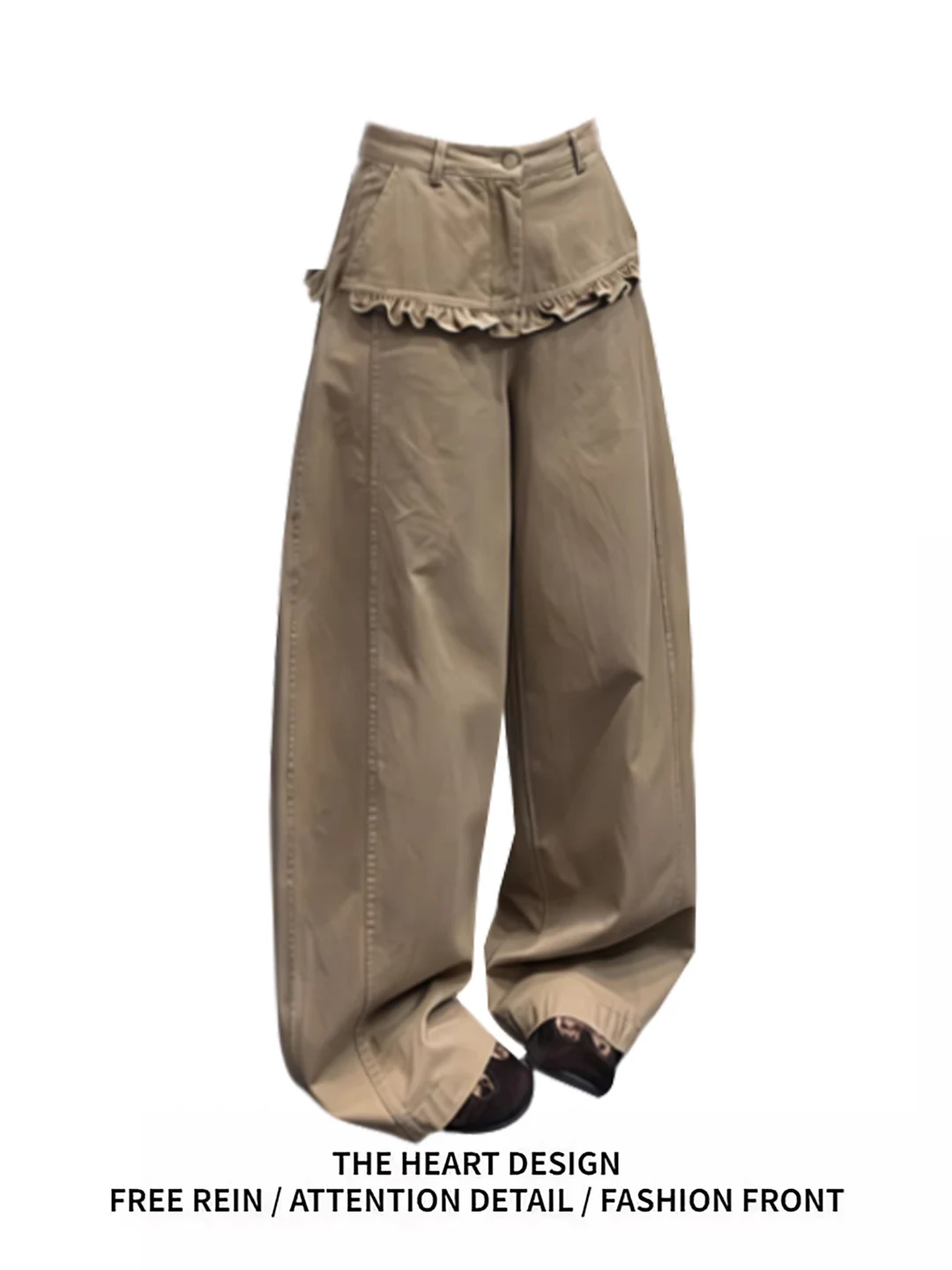 Retro American Design Ruffle Hem Pants Spring Summer New Loose Wide Leg Denim Jeans High Waist Soft Wash Casual Wear
Retro American Design Ruffle Hem Pants Spring Summer New Loose Wide Leg Denim Jeans High Waist Soft Wash Casual Wear