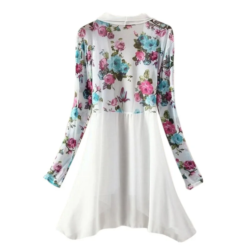 Women Long Chiffon Blouse Shirts Female Cardigan Sunscreen Shirts Floral Printed Ladies Blouses Jackets 5 Colors
Women Long Chiffon Blouse Shirts Female Cardigan Sunscreen Shirts Floral Printed Ladies Blouses Jackets 5 Colors