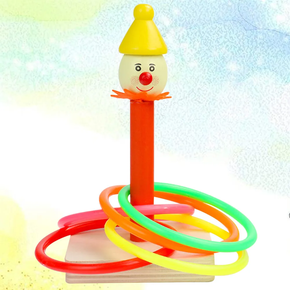 1Set Ring Toss Game Clown Design Wooden Base 5 Rings for Kids Indoor Outdoor Educational Motor Skills Hand Eye
1Set Ring Toss Game Clown Design Wooden Base 5 Rings for Kids Indoor Outdoor Educational Motor Skills Hand Eye