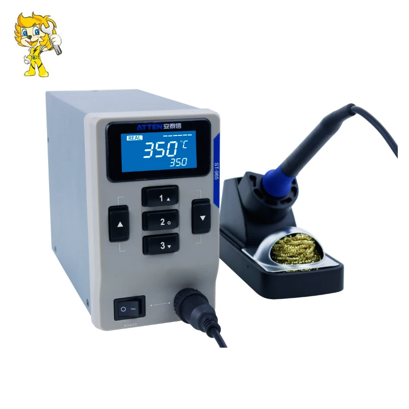 ATTEN ST-965 Digital Soldering Station Repair Tools for Phone Motherboard Welding Tools Adjustable Temperature Lead-Free CE/RoHS
ATTEN ST-965 Digital Soldering Station Repair Tools for Phone Motherboard Welding Tools Adjustable Temperature Lead-Free CE/RoHS