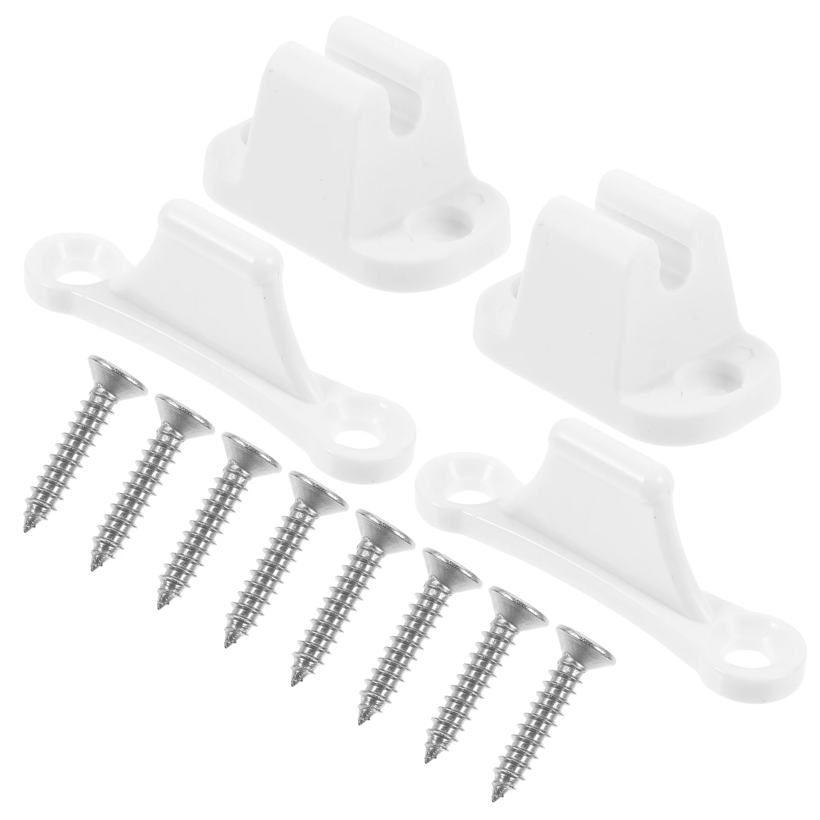 2 Pairs Door Buckle Stopper Accessories ABS Material White Color Universal Fit For Trailer Storage Compartment
2 Pairs Door Buckle Stopper Accessories ABS Material White Color Universal Fit For Trailer Storage Compartment