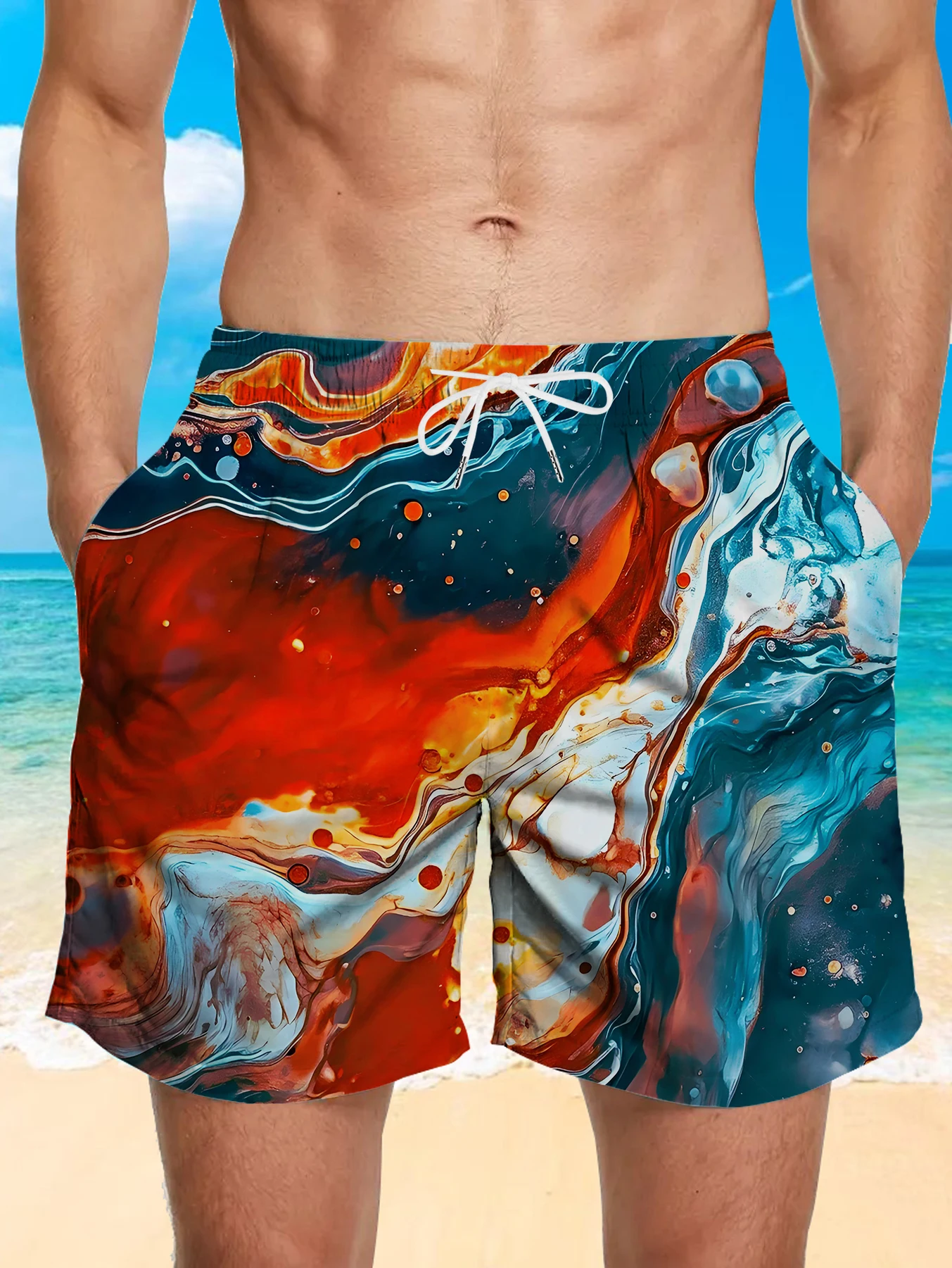 Trendy All Over Digital Print Shorts Men Light Quick Dry Polyester Beach Bottoms
Trendy All Over Digital Print Shorts Men Light Quick Dry Polyester Beach Bottoms