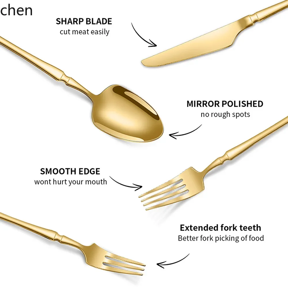 A8 hammered stainless steel cutlery set - 24 piece set for hotel, restaurant, and steakhouse use (knives, forks, spoons)
A8 hammered stainless steel cutlery set - 24 piece set for hotel, restaurant, and steakhouse use (knives, forks, spoons)