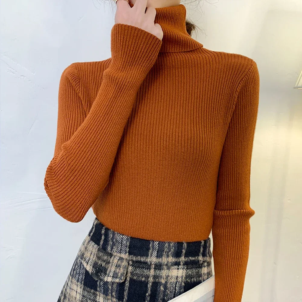 New Basic Sweater High Collar Long sleeved Women's T-shirt Long sleeved Slim Fit Elastic Top Bottom Shirt Retro Versatile Tess
New Basic Sweater High Collar Long sleeved Women's T-shirt Long sleeved Slim Fit Elastic Top Bottom Shirt Retro Versatile Tess