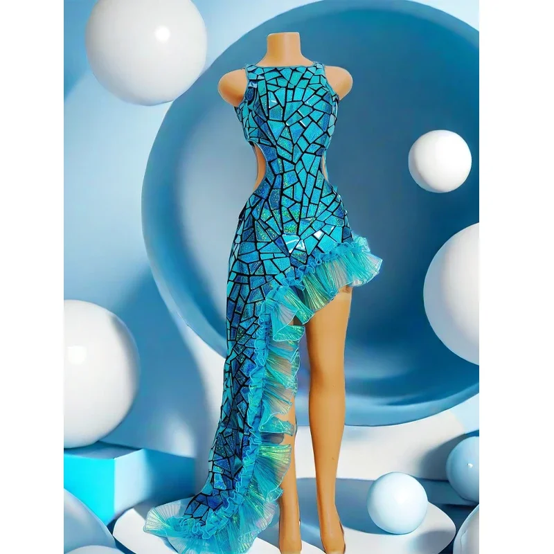 Women Fantasy Laser Lens Dress Sexy Dinner Birthday Party Set Dancer Singer Stage Show Clothes Gogo Nightclub Bar Dj Ds Dress Up
Women Fantasy Laser Lens Dress Sexy Dinner Birthday Party Set Dancer Singer Stage Show Clothes Gogo Nightclub Bar Dj Ds Dress Up