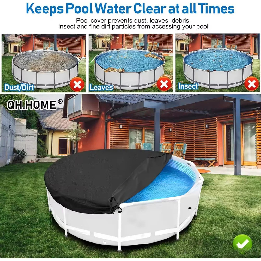 Waterproof Oxford Outdoor Pool Cover Blocks Insects Blocks Pet Hair Lightweight Design Foldable And Portable Reusable
Waterproof Oxford Outdoor Pool Cover Blocks Insects Blocks Pet Hair Lightweight Design Foldable And Portable Reusable