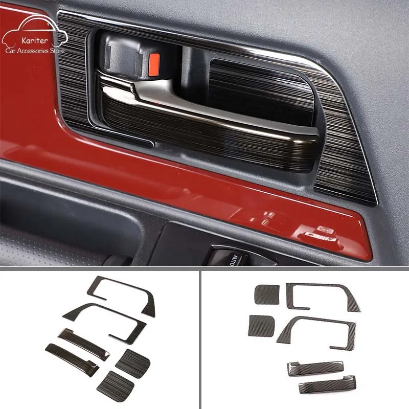 For Toyota FJ Cruiser 2007-2021 Stainless Steel Carbon Fiber Style Car Door Inner Door Handle Door Bowl Decoration Sticker
For Toyota FJ Cruiser 2007-2021 Stainless Steel Carbon Fiber Style Car Door Inner Door Handle Door Bowl Decoration Sticker
