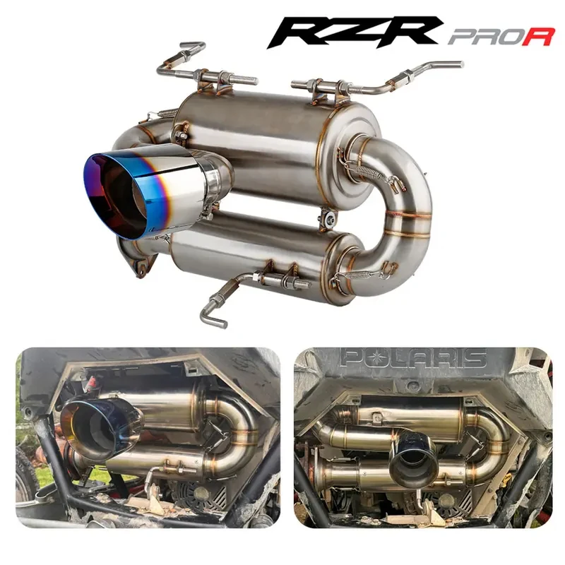 UTV Exhaust System Dual Sport Muffler For Polaris RZR Pro R 2-Seat & 4-Seat 2022-2026
UTV Exhaust System Dual Sport Muffler For Polaris RZR Pro R 2-Seat & 4-Seat 2022-2026