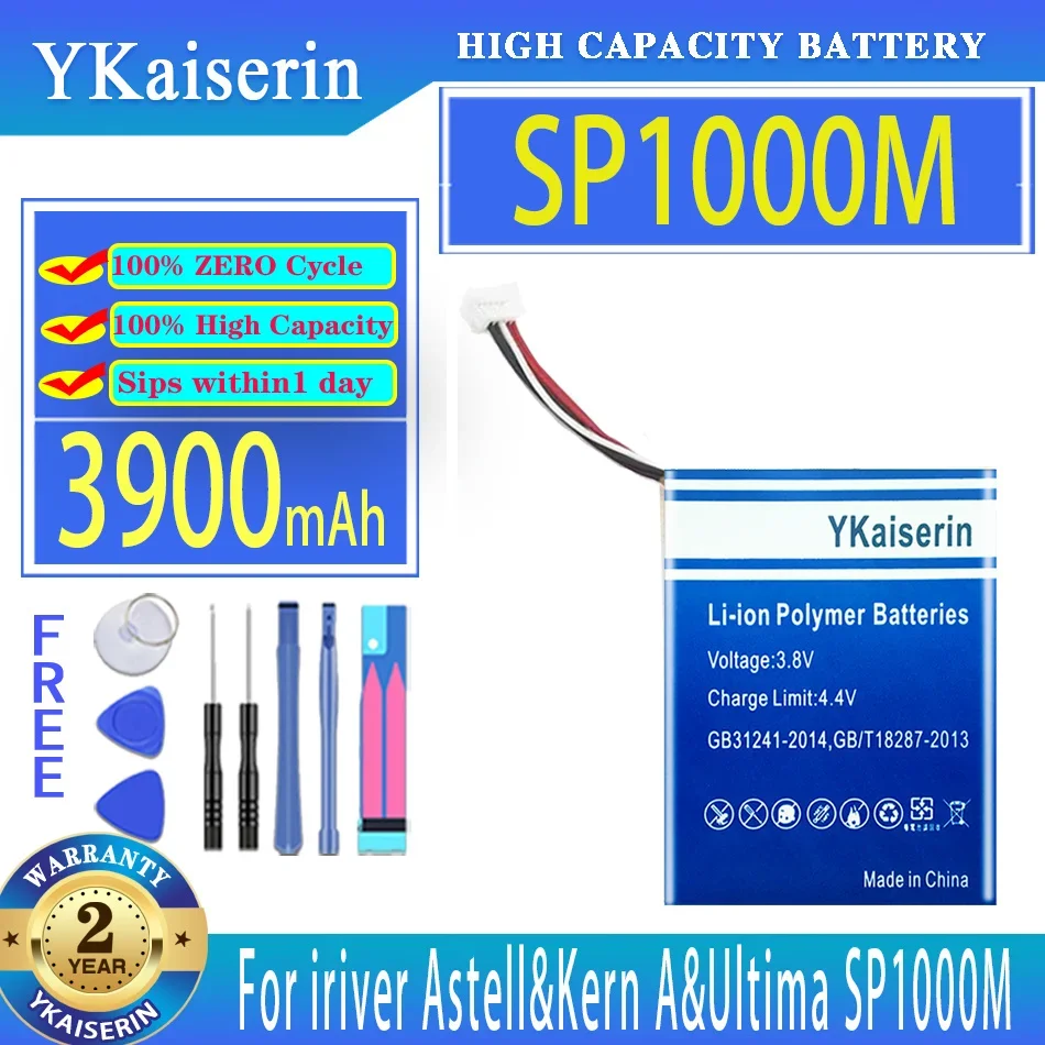 Аккумулятор ykaisсеребрин 3900 мАч для цифровых батарей iriver Astell & Kern A & Ultima SP1000M
Аккумулятор ykaisсеребрин 3900 мАч для цифровых батарей iriver Astell & Kern A & Ultima SP1000M