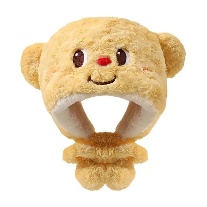 Cute Funny butter bear Plush Cap Adult Kids Christmas Halloween Party Cosplay Animal Hood Hat Winter Windproof Warm Costume
Cute Funny butter bear Plush Cap Adult Kids Christmas Halloween Party Cosplay Animal Hood Hat Winter Windproof Warm Costume