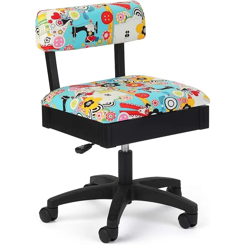 Arrow Sewing H6880 Adjustable Height Hydraulic Sewing and Craft Chair with Under Seat Storage and Printed Fabric, SEW Now SEW Wo
Arrow Sewing H6880 Adjustable Height Hydraulic Sewing and Craft Chair with Under Seat Storage and Printed Fabric, SEW Now SEW Wo