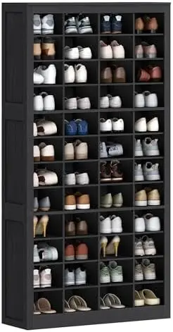 Shoe Storage Cabinet, 48 Pairs Free Standing Closet Organizer, 9 inch Widened Cell Wood Shoe Organizer, 12 Tiers Veal
Shoe Storage Cabinet, 48 Pairs Free Standing Closet Organizer, 9 inch Widened Cell Wood Shoe Organizer, 12 Tiers Veal