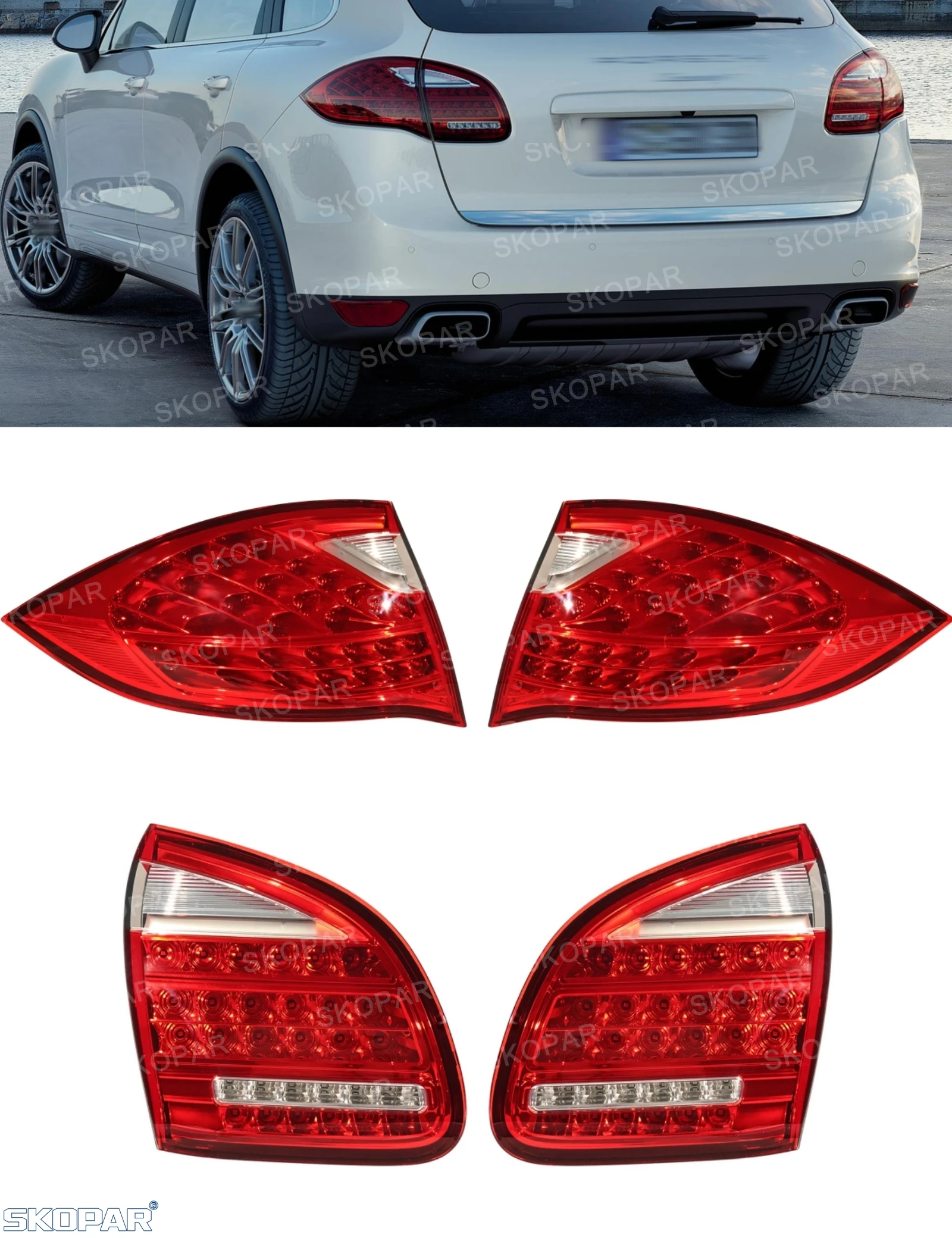 LED Tail Light For Porsche Cayenne CN Type 2011 2012 2013 2014 Rear Brake Lamp 95863109501 95863109601/95863109301 95863109401
LED Tail Light For Porsche Cayenne CN Type 2011 2012 2013 2014 Rear Brake Lamp 95863109501 95863109601/95863109301 95863109401