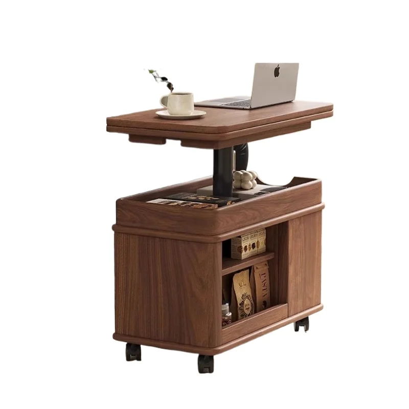 Medieval household walnut all-solid wood coffee table, small apartment mobile coffee table
Medieval household walnut all-solid wood coffee table, small apartment mobile coffee table