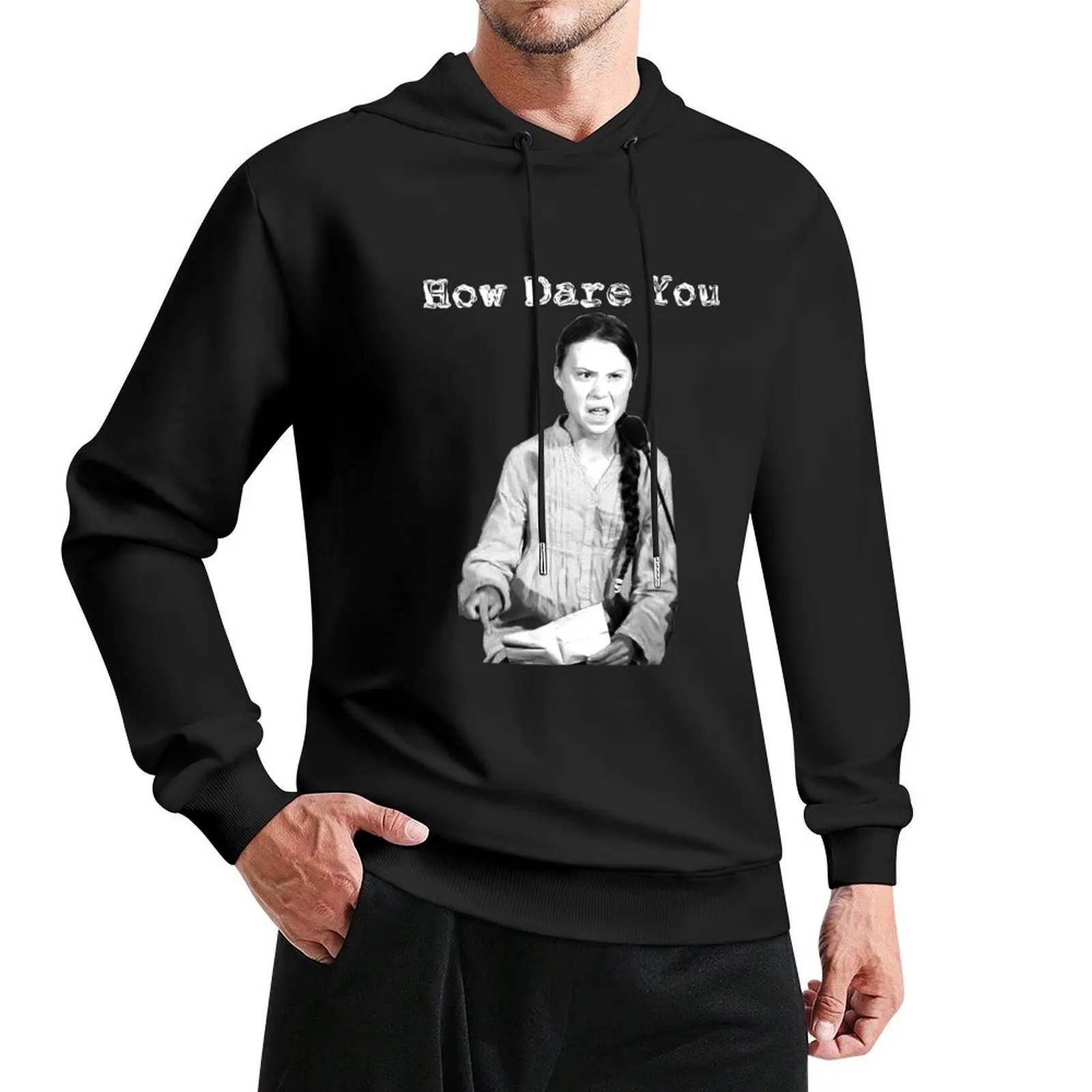 Пуловер с капюшоном Greta Thunberg How Dare You, футболки с рисунком, мужская одежда в корейском стиле, модная мужская толстовка с капюшоном
Пуловер с капюшоном Greta Thunberg How Dare You, футболки с рисунком, мужская одежда в корейском стиле, модная мужская толстовка с капюшоном