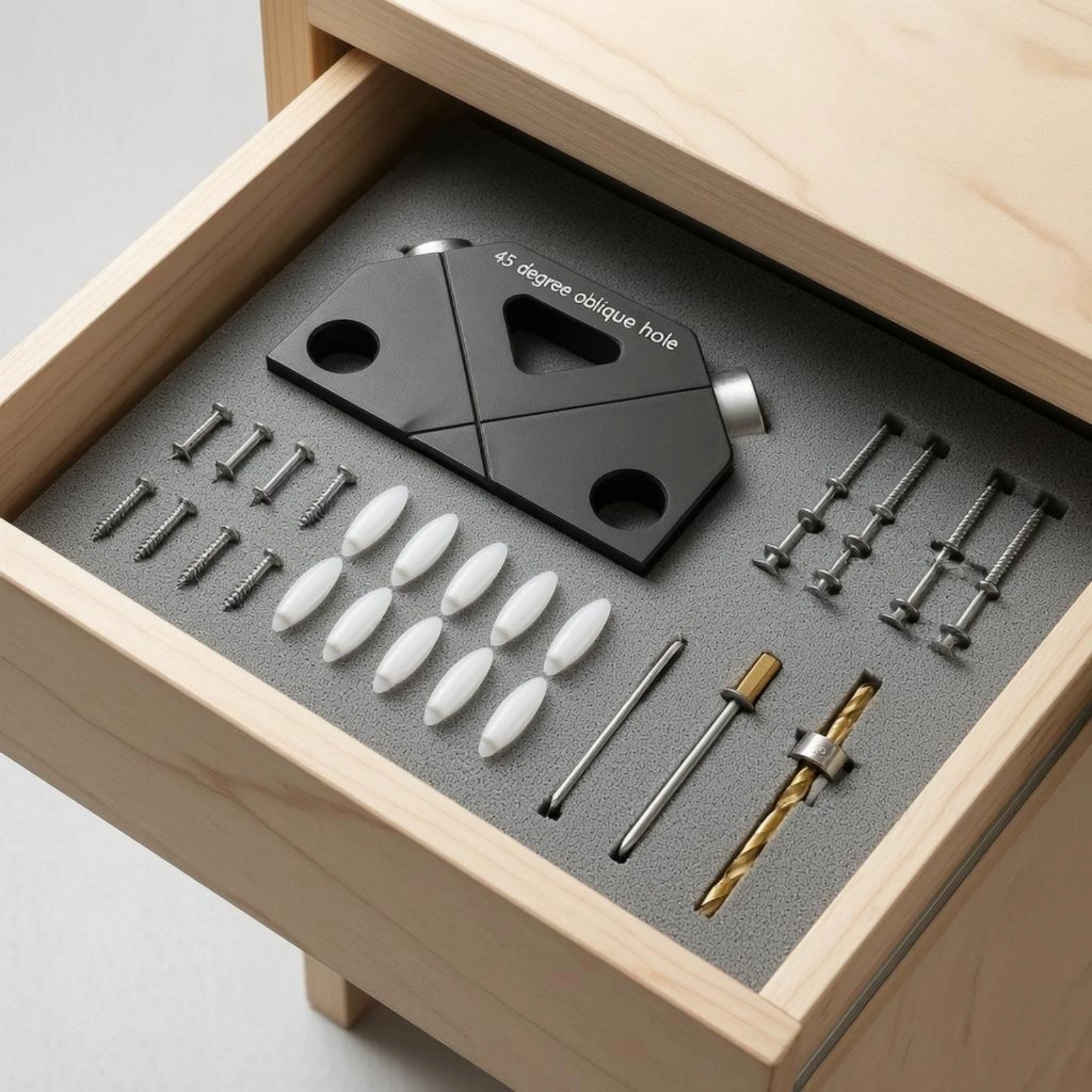 45 Degree Oblique Hole Jig Compact 45 Degree Drill Guide Jig Angle Drill Guide Black Oblique Hole Positioner Accurate Alignment
45 Degree Oblique Hole Jig Compact 45 Degree Drill Guide Jig Angle Drill Guide Black Oblique Hole Positioner Accurate Alignment