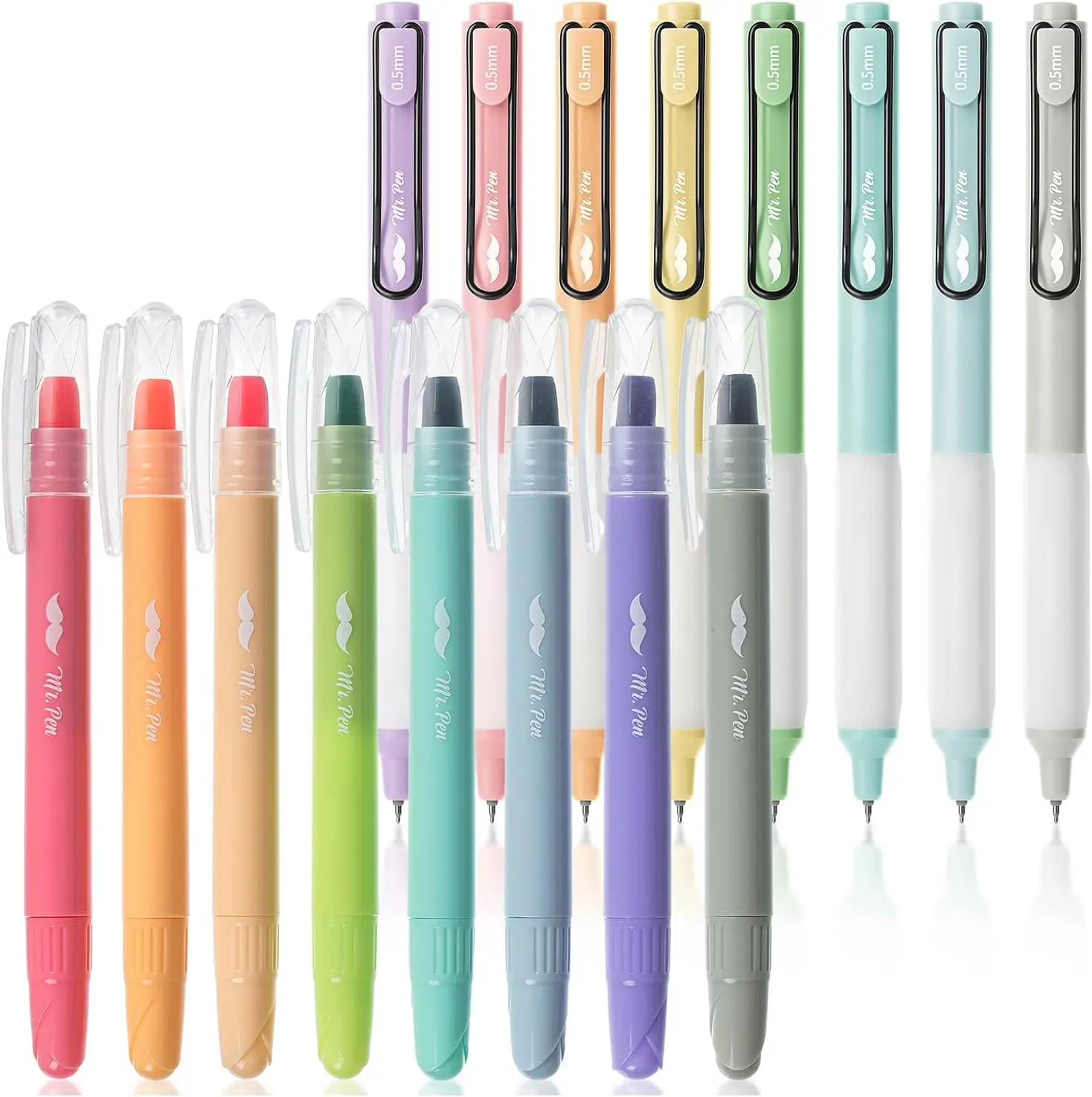 Mr. Pen- Bible Highlighters and Pens, 16 Pack, Bible Journaling Kit, 8 Colors Gel Highlighters No Bleed and 8 Black Ink Gel Pens, Fast Dry and No Smear for Journaling, Planner, School Supplies
Mr. Pen- Bible Highlighters and Pens, 16 Pack, Bible Journaling Kit, 8 Colors Gel Highlighters No Bleed and 8 Black Ink Gel Pens, Fast Dry and No Smear for Journaling, Planner, School Supplies