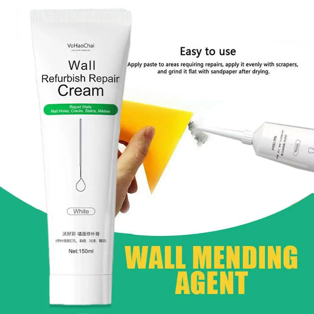 1/2Pcs Wall Repair Agent Wall Repair Paste Crack Nail Eye Repair Cream Quick-drying Waterproof Mildewproof Smooth Patch Recovery
1/2Pcs Wall Repair Agent Wall Repair Paste Crack Nail Eye Repair Cream Quick-drying Waterproof Mildewproof Smooth Patch Recovery
