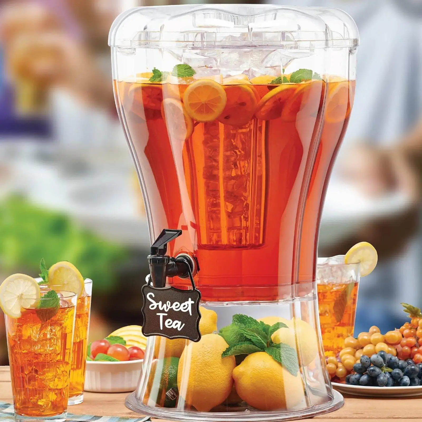 Drink Dispenser Water Pitcher Easy to Fill Clear with Spigot Juice Container for Birthday Summer Celebrations
Drink Dispenser Water Pitcher Easy to Fill Clear with Spigot Juice Container for Birthday Summer Celebrations