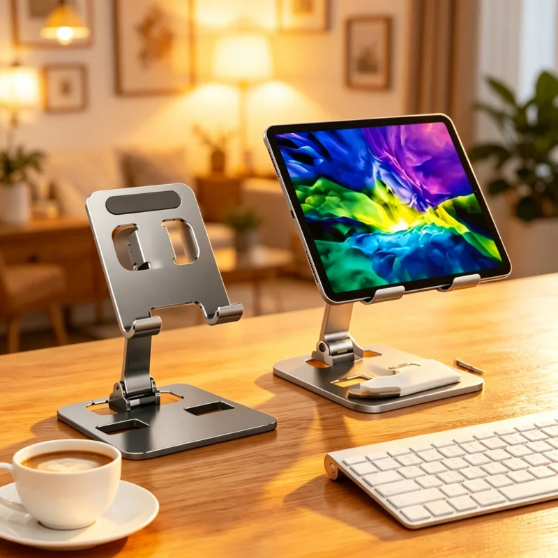Dual Shaft Foldable Metal Phone Desktop Holder, 360 Degree Swivel Adjustable Support, Heavy Duty Anti Drop Aluminum Stand For Of
Dual Shaft Foldable Metal Phone Desktop Holder, 360 Degree Swivel Adjustable Support, Heavy Duty Anti Drop Aluminum Stand For Of