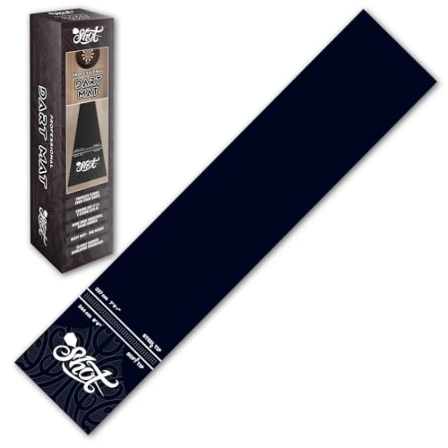 Shot Darts Heavy Duty Protective Professional Dart Mat - Made from Thick Shock Absorbing and Non-Curling Industrial Grade Rubbe
Shot Darts Heavy Duty Protective Professional Dart Mat - Made from Thick Shock Absorbing and Non-Curling Industrial Grade Rubbe