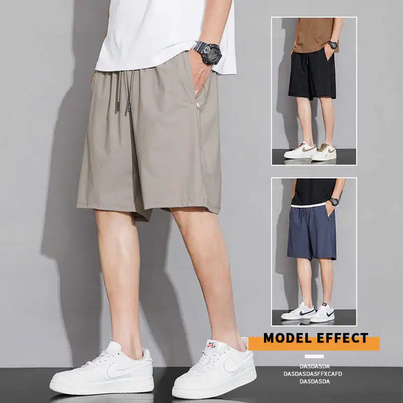 Casual Knitted Shorts for Men Loose Elastic Waist Five-Quarter Length Straight Leg Sporty Summer New Style Man's Leisure Pants
Casual Knitted Shorts for Men Loose Elastic Waist Five-Quarter Length Straight Leg Sporty Summer New Style Man's Leisure Pants