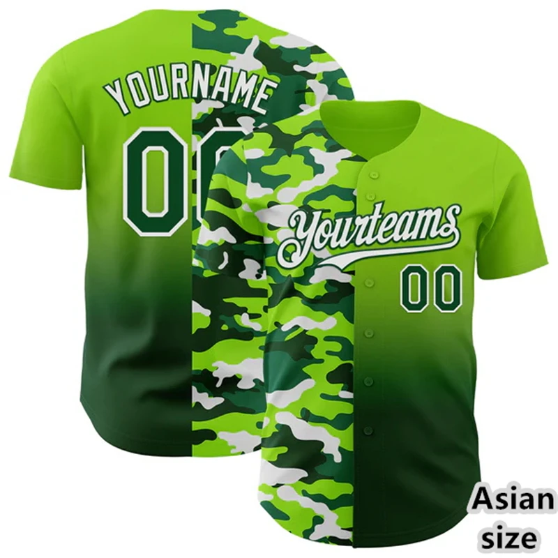 Custom Name Number Baseball Jersey Men Colorful Camo Print Baseball Shirts Personality Team Name Men Sport Tops Quick Drying
Custom Name Number Baseball Jersey Men Colorful Camo Print Baseball Shirts Personality Team Name Men Sport Tops Quick Drying