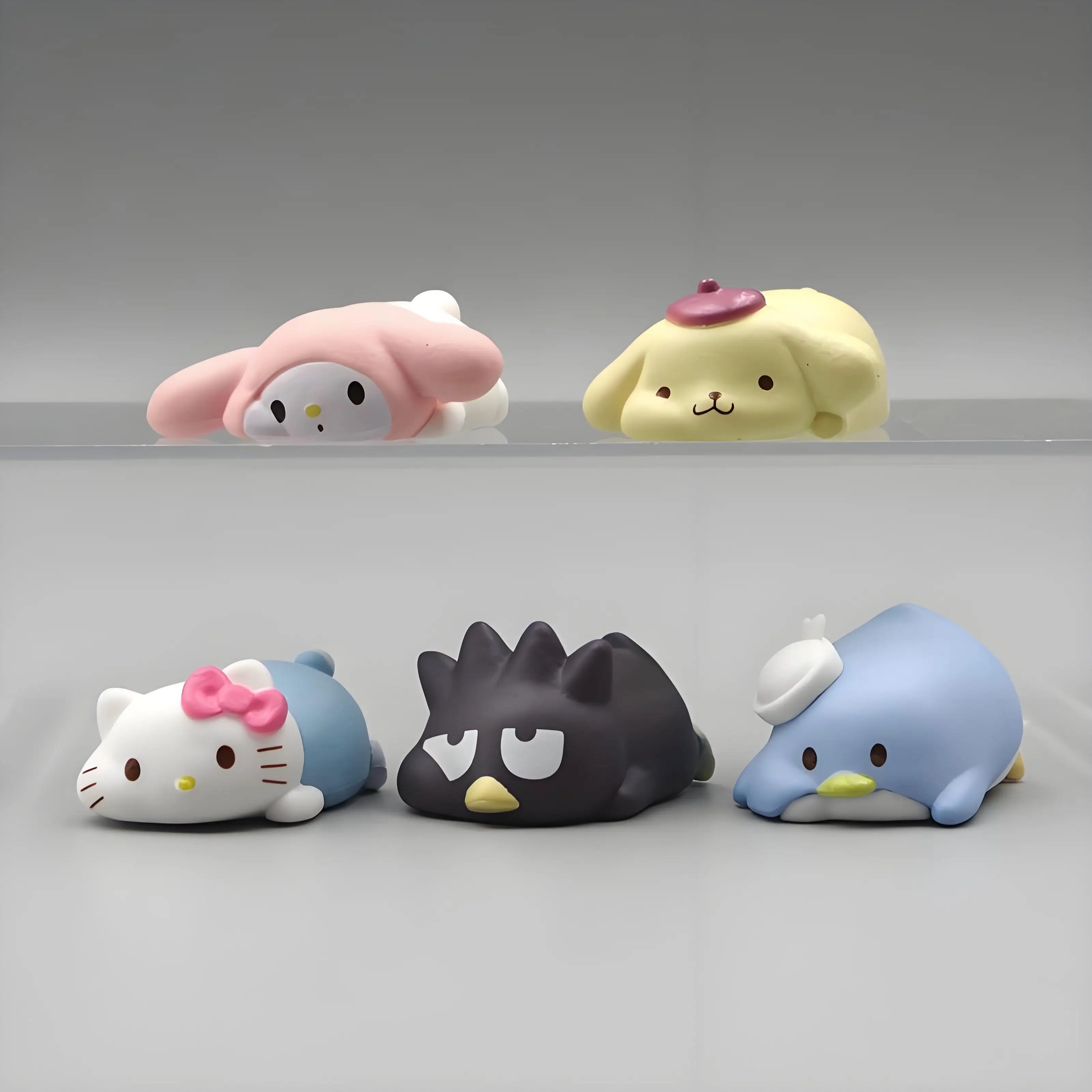 Sanrio Characters Cute Anime Figures Lying Prone Hello Kitty My Melody Kuromi Bad Badtz Maru PomPomPurin Tuxedosam Blind Box Toy
Sanrio Characters Cute Anime Figures Lying Prone Hello Kitty My Melody Kuromi Bad Badtz Maru PomPomPurin Tuxedosam Blind Box Toy