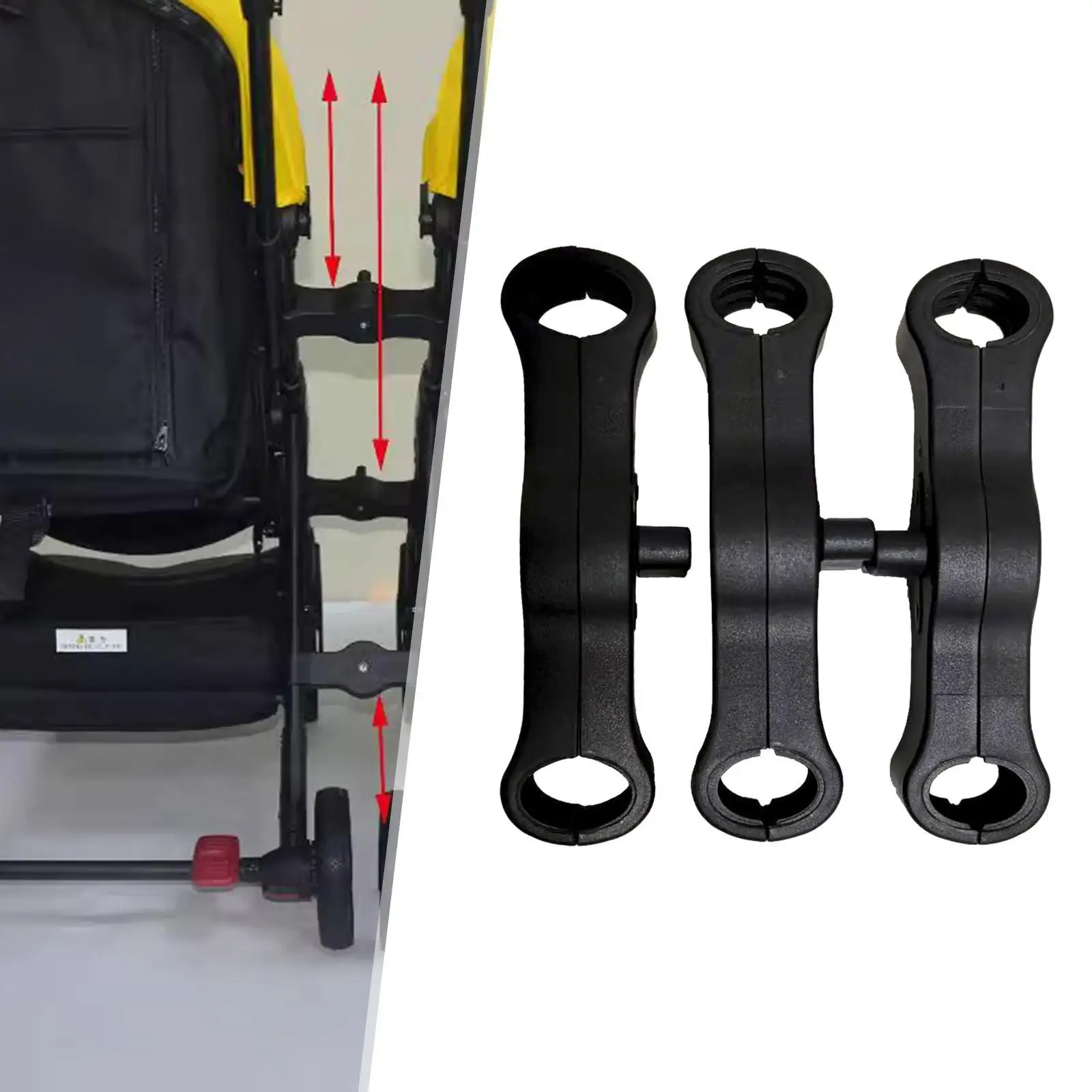 3 Pieces Stroller Connectors Quick Practical Coupler Bush Insert Two Single Strollers Become A Double Stroller for Outdoor Home
3 Pieces Stroller Connectors Quick Practical Coupler Bush Insert Two Single Strollers Become A Double Stroller for Outdoor Home