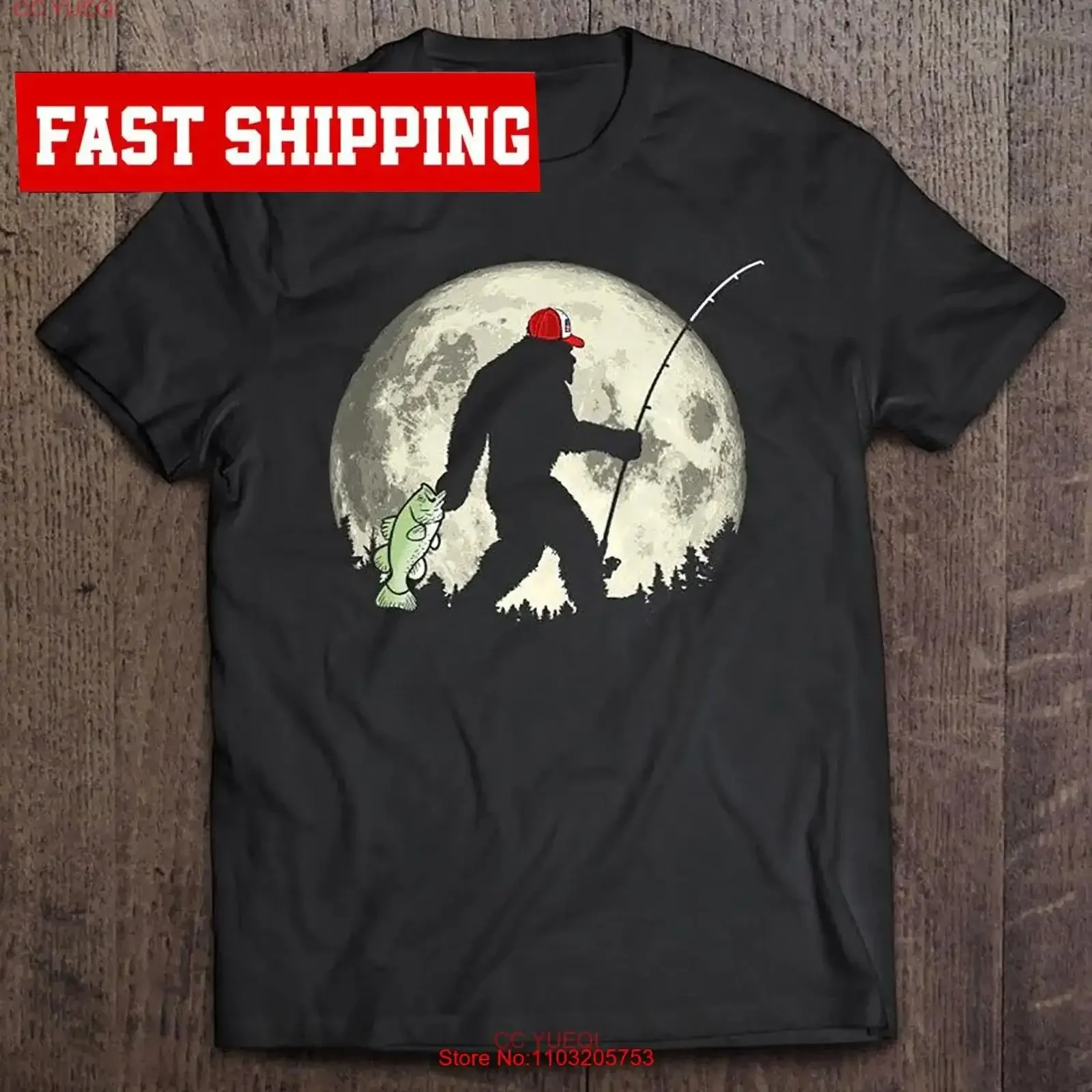 Забавная футболка Bigfoot Night Fishing Full Moon Bassquatch Fisher, винтажная стираная мужская футболка, удобная, стильная, слегка мягкая
Забавная футболка Bigfoot Night Fishing Full Moon Bassquatch Fisher, винтажная стираная мужская футболка, удобная, стильная, слегка мягкая