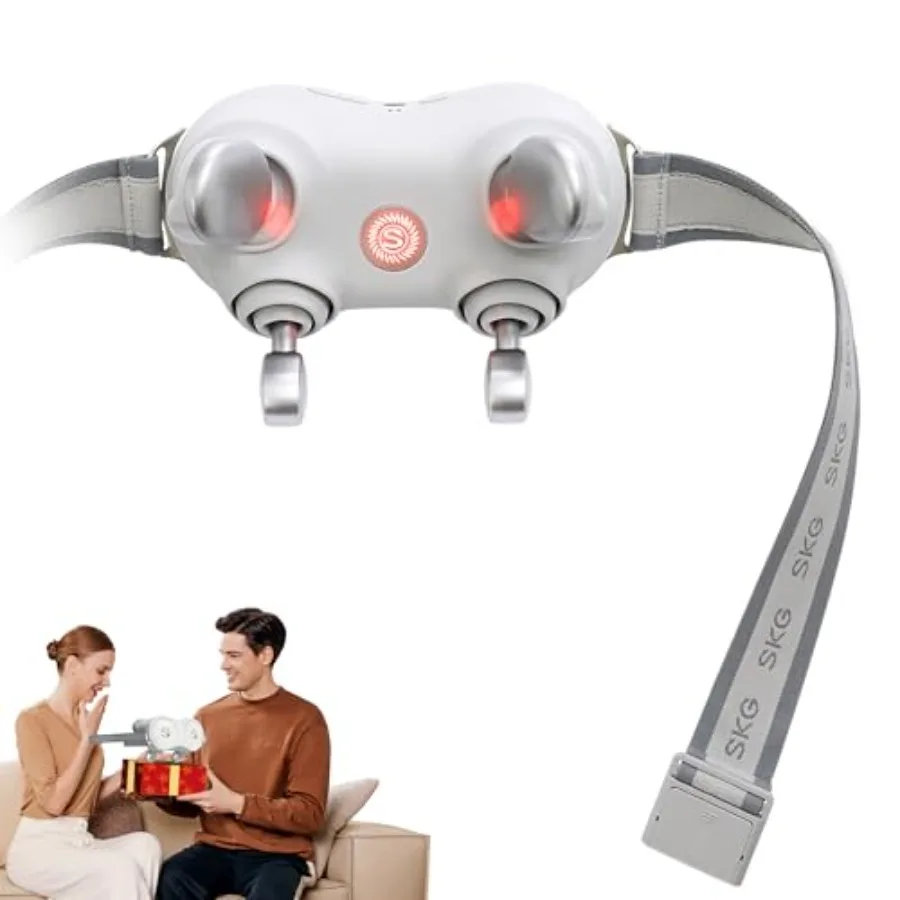 Cordless Portable 4D Electric Kneading Neck and Shoulder Massager with Heat for Pain Relief Deep Tissue Therapy Device in Black
Cordless Portable 4D Electric Kneading Neck and Shoulder Massager with Heat for Pain Relief Deep Tissue Therapy Device in Black