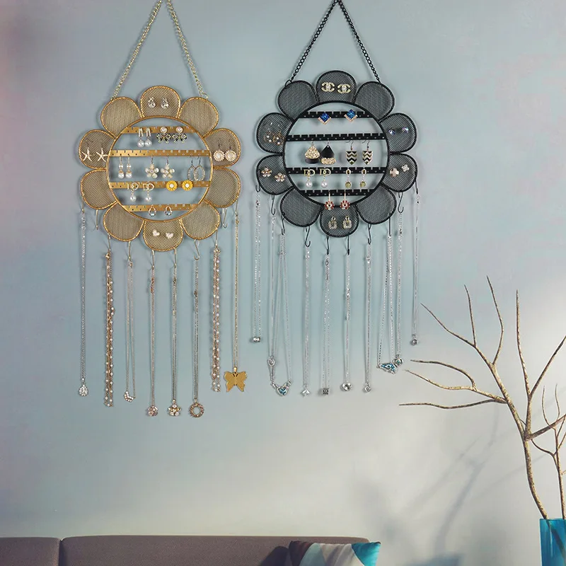 Цветочный дизайн, дисплей для хранения ювелирных изделий для ожерелий, браслетов, колец, сережек, эстетический декор комнаты, настенная полка для хранения
Цветочный дизайн, дисплей для хранения ювелирных изделий для ожерелий, браслетов, колец, сережек, эстетический декор комнаты, настенная полка для хранения
